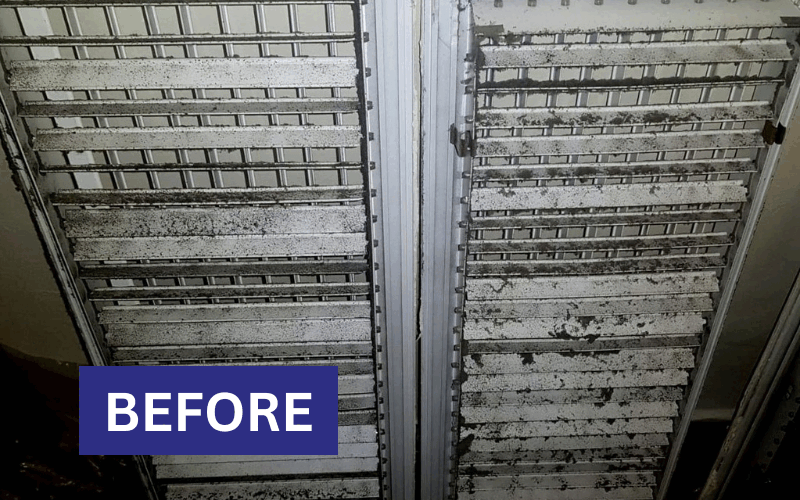 ac duct cleaning before and after images